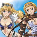 퀸즈 블레이드 캐릭터 슬리브 P-1 레이나 & 엘리나