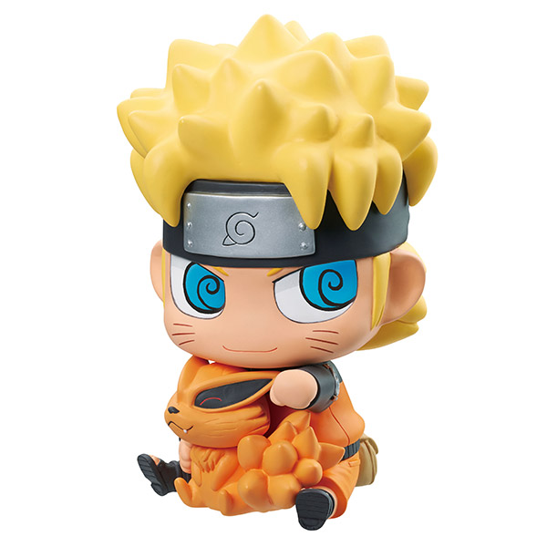 ちみメガソフビ ソフビで口寄せだってばよ！ NARUTO -ナルト- 疾風伝 ナルトと九喇嘛/カカシ先生とパックン/ミナトとガマブン太
