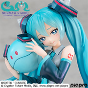 기동전사 건담 45주년×하츠네 미쿠 하츠네 미쿠×더블 오건담