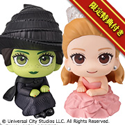 WICKED 위키드 엘파바 & 그린다 세트【한정 쿠션 첨부】