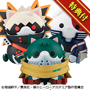 MEGA CAT PROJECT My Hero Academia Nyanto! The Big Heroaca Cats Series Midoriya & Bakugo & Todoroki set 【with gift】