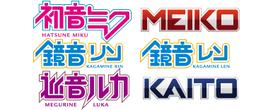 Hatsune Miku · MEIKO · Kagamine Rin · Kagamine Len