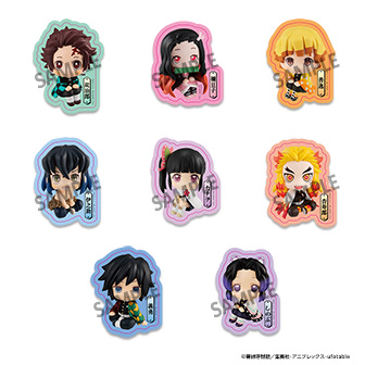 るかっぷダイカットステッカー 鬼滅の刃 （全8種）3,960円（税込）