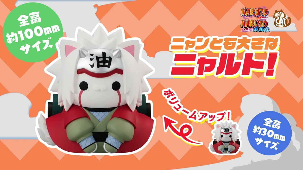 「NARUTO」의 캐릭터들이 모두 고양이가 되어 버렸다! ? 냥과도 귀여운 MEGA CAT PROJECT series 전개중!